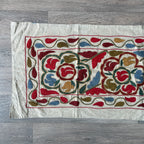 Afghan 'Sheberghan' Suzani Table Throw
