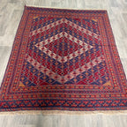 198 x 152 cm | Afghan Fine Mushwani Rug - Khorasan Rugs