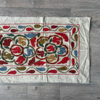 Afghan 'Sheberghan' Suzani Table Throw