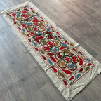 Afghan 'Sheberghan' Suzani Table Throw