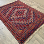 198 x 152 cm | Afghan Fine Mushwani Rug - Khorasan Rugs