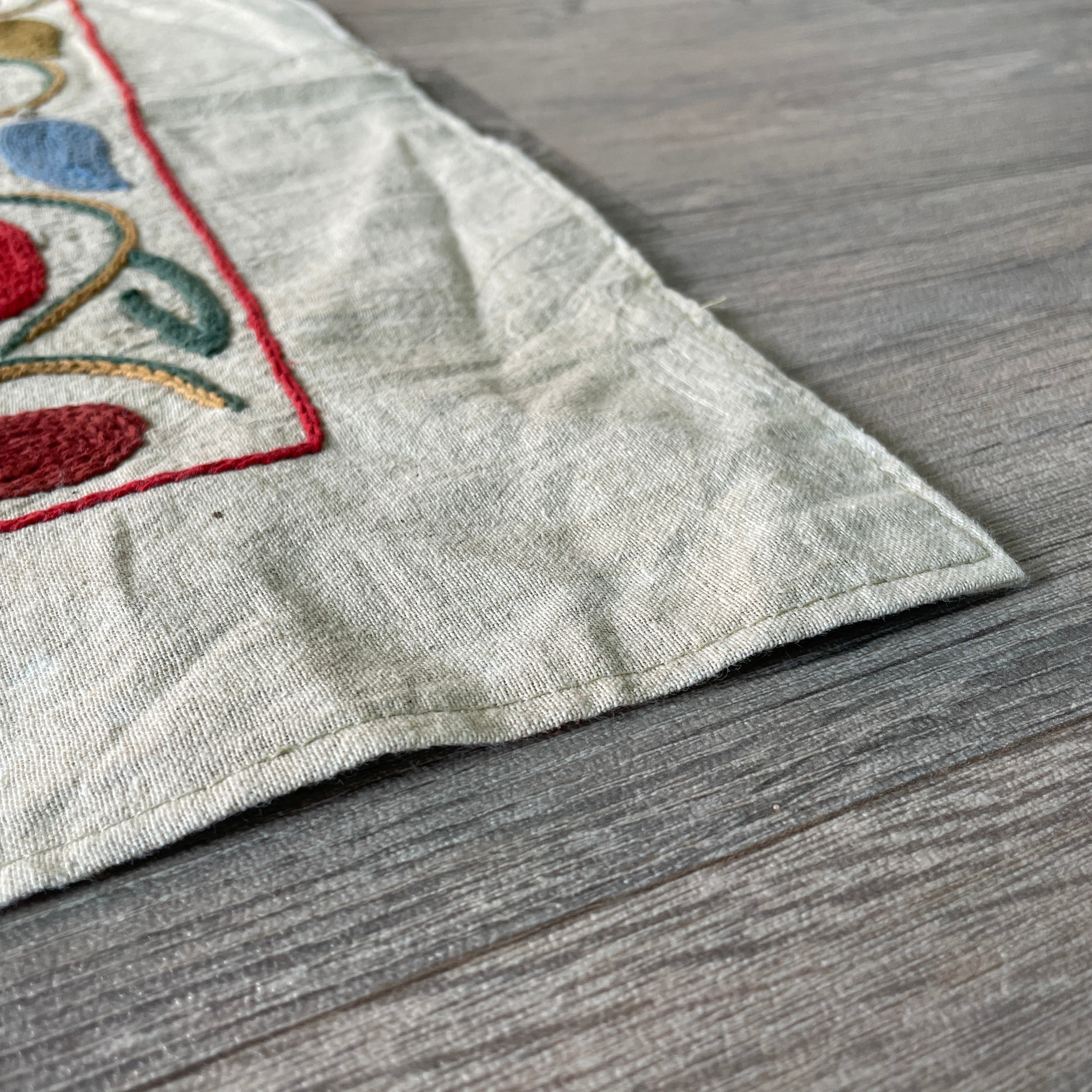 Afghan 'Sheberghan' Suzani Table Throw