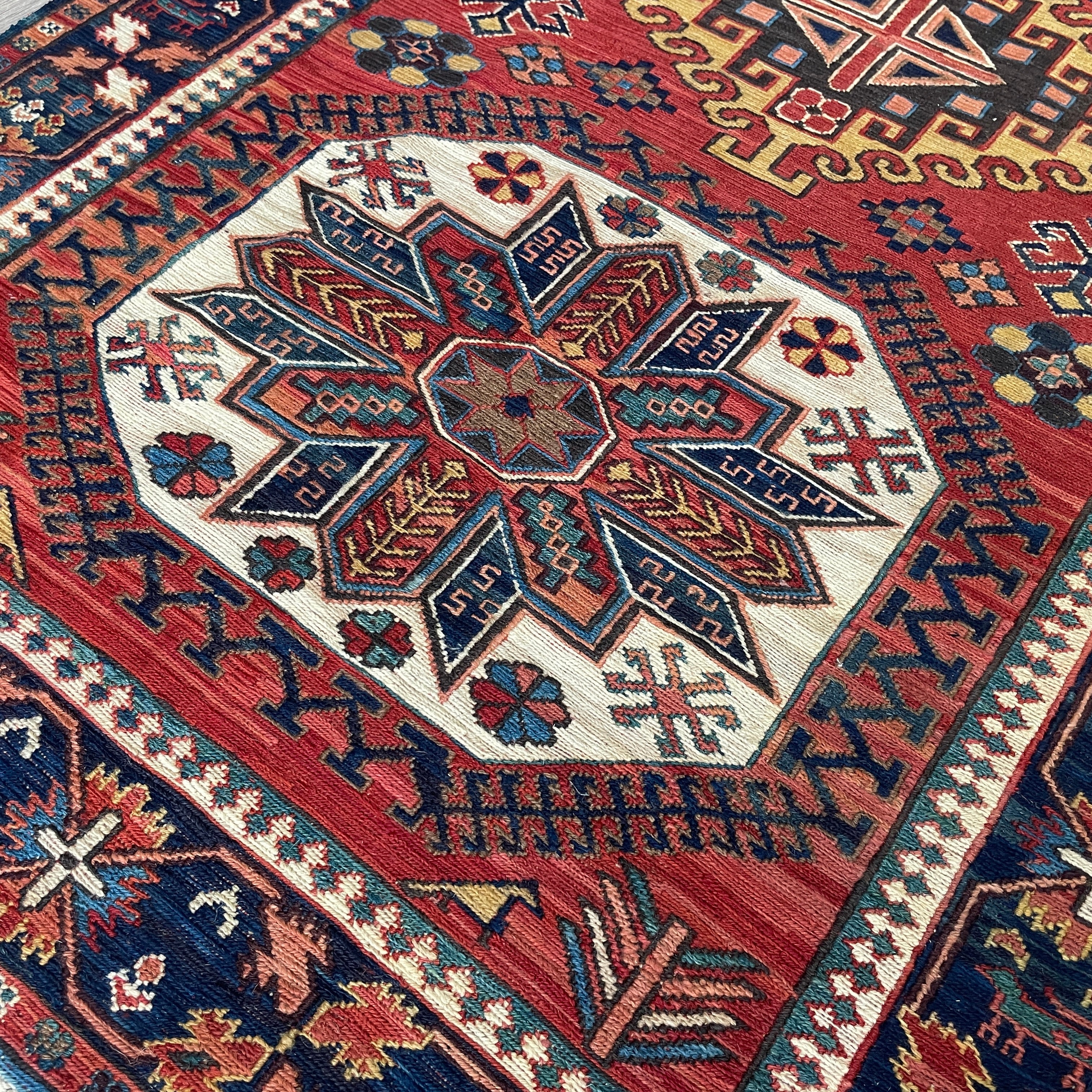 Caucasian Fine Soumak Kilim Runner