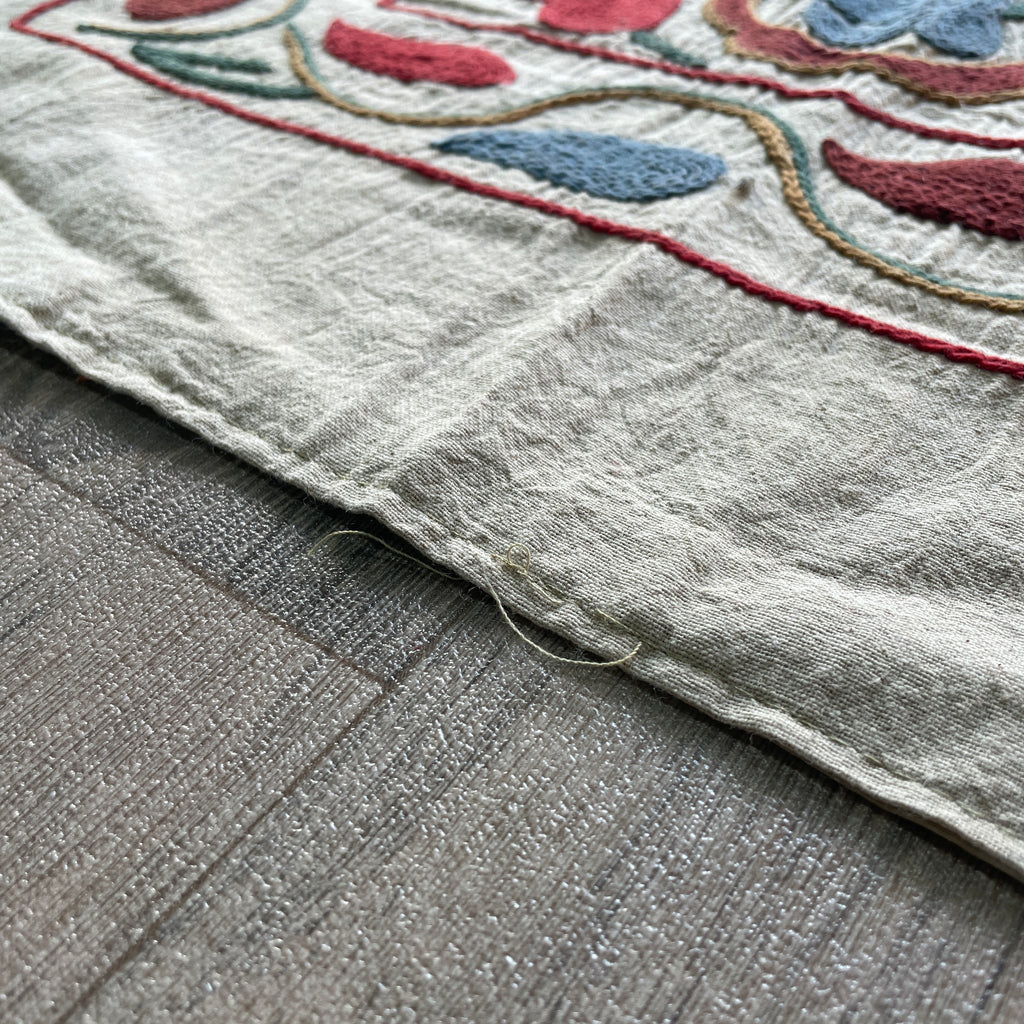 Afghan 'Sheberghan' Suzani Table Throw