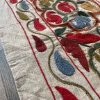 Afghan 'Sheberghan' Suzani Table Throw