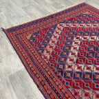 198 x 152 cm | Afghan Fine Mushwani Rug - Khorasan Rugs