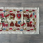 Afghan 'Sheberghan' Suzani Table Throw