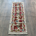 Afghan 'Sheberghan' Suzani Table Throw