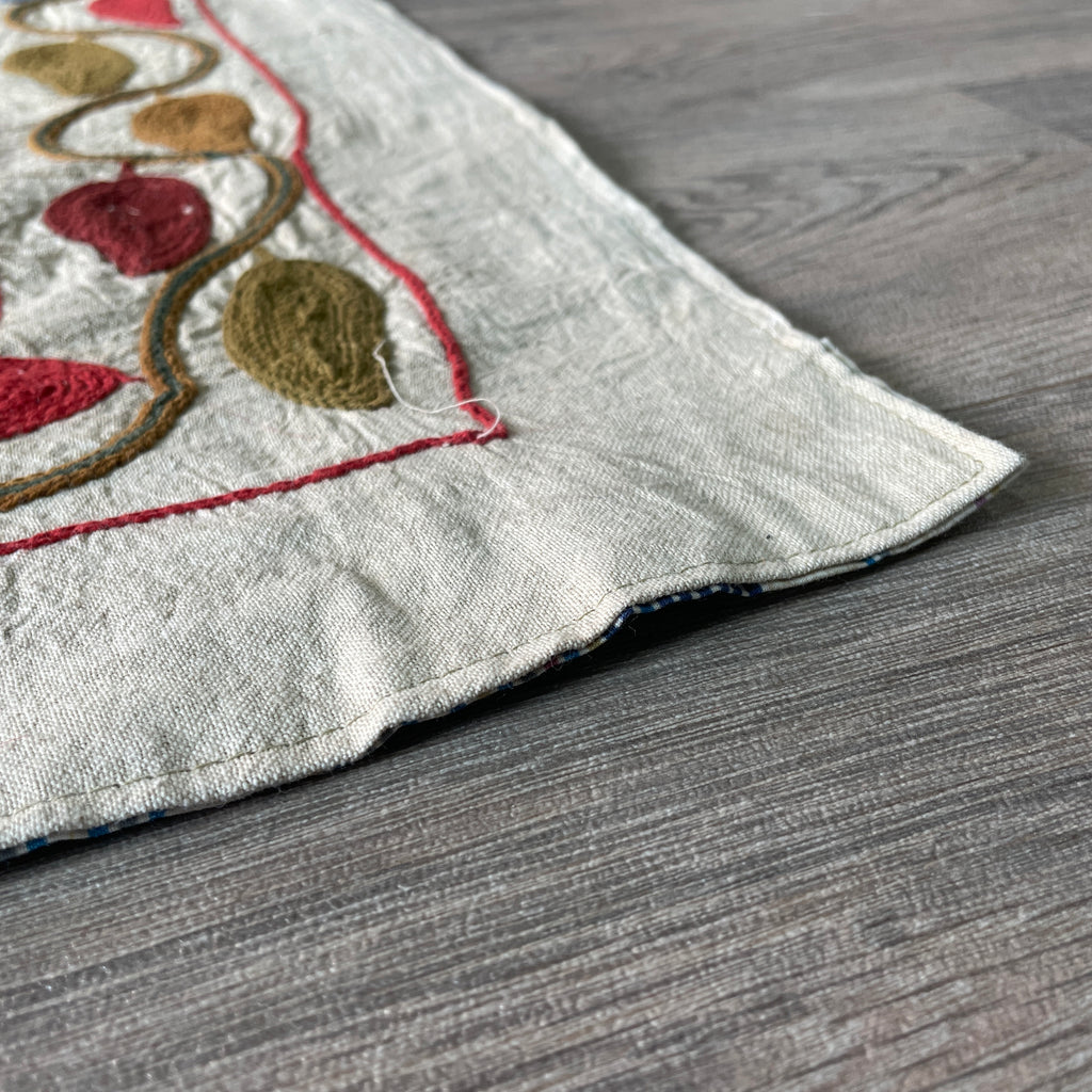 Afghan 'Sheberghan' Suzani Table Throw