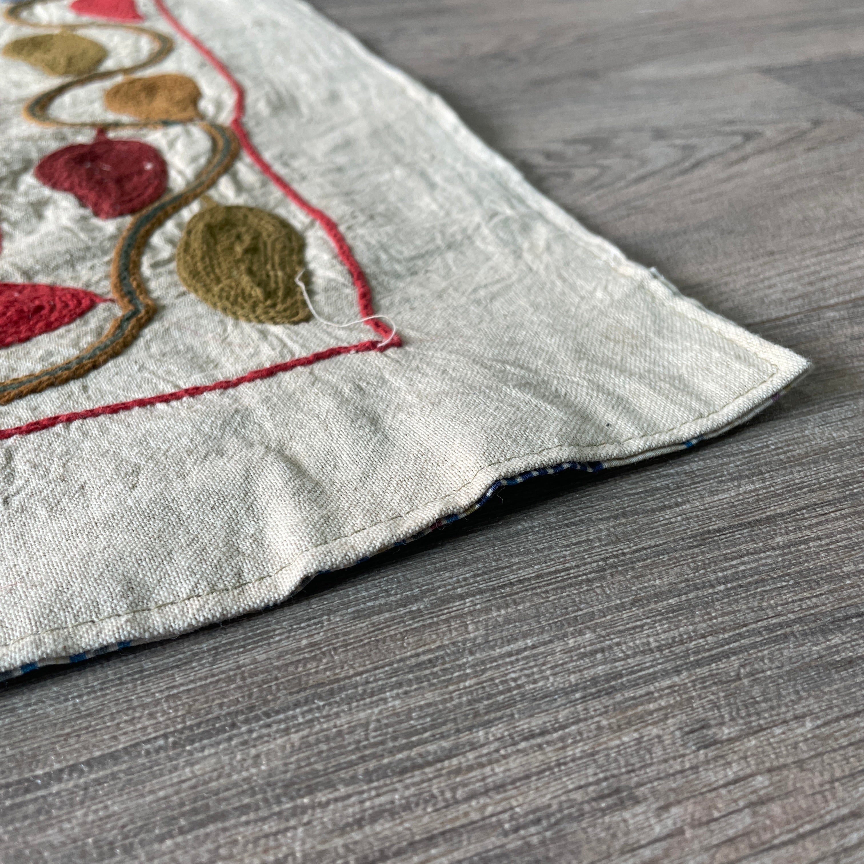 Afghan 'Sheberghan' Suzani Table Throw