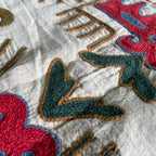Afghan 'Sheberghan' Suzani Table Throw