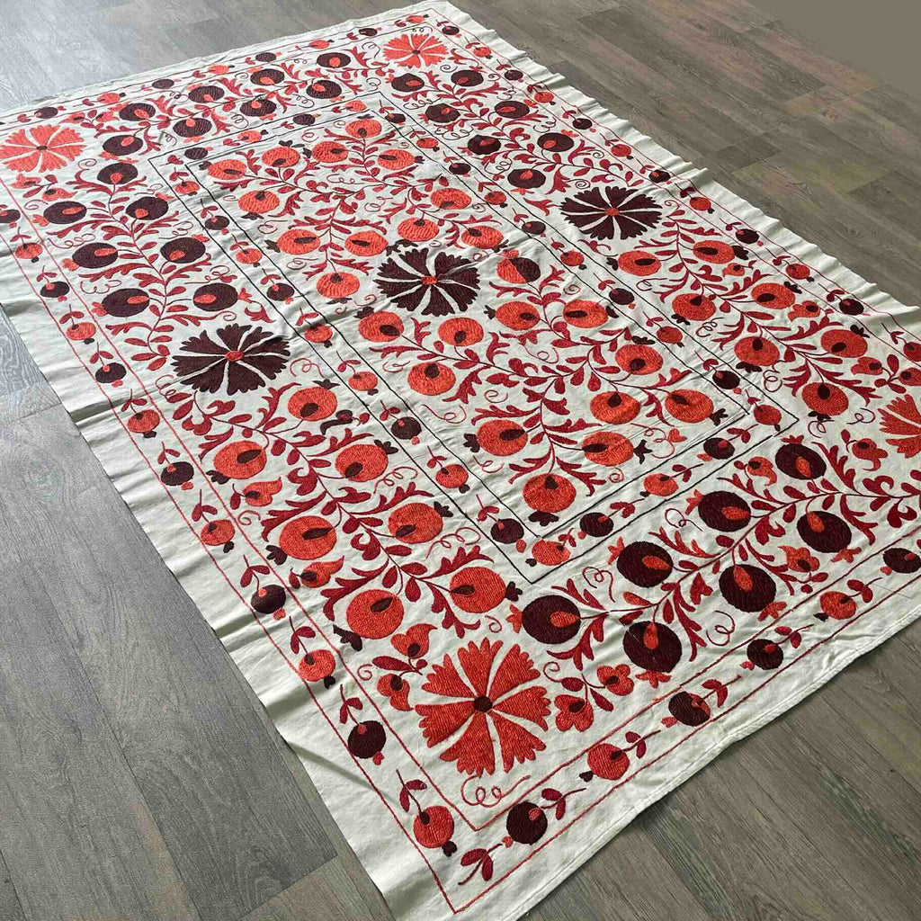 Uzbek Suzani Bed Throw