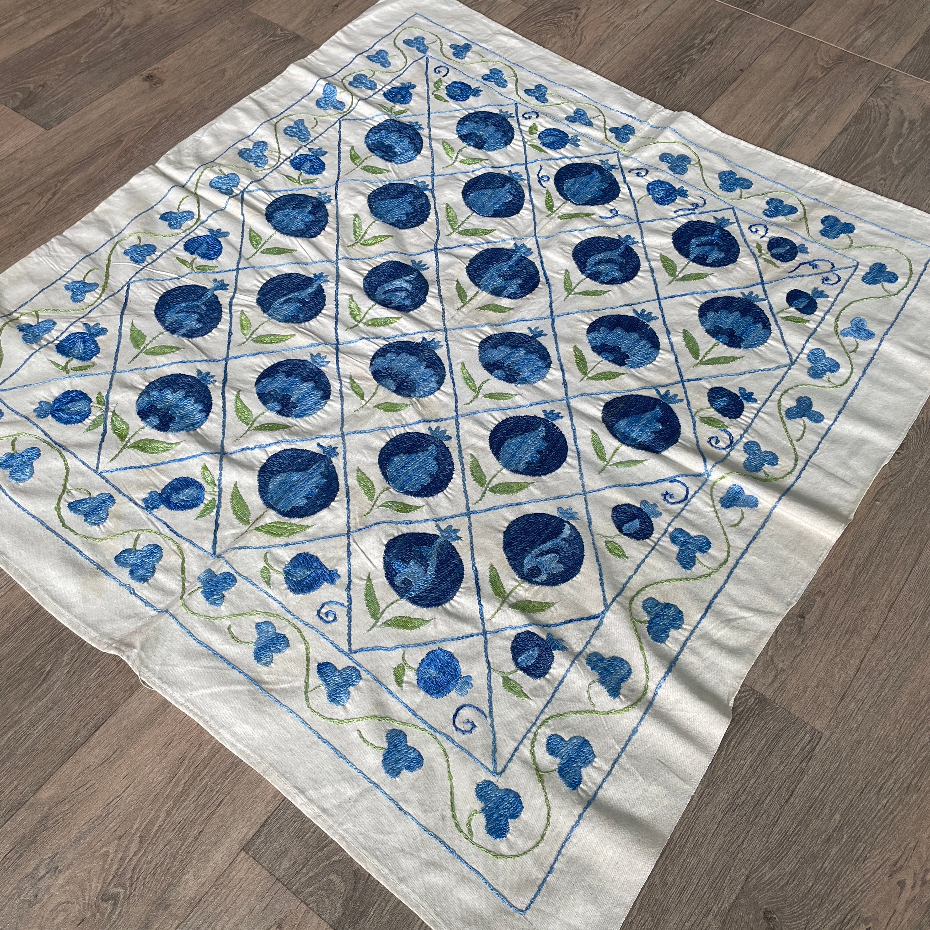 Uzbek 'Tashkent' Suzani Table Throw