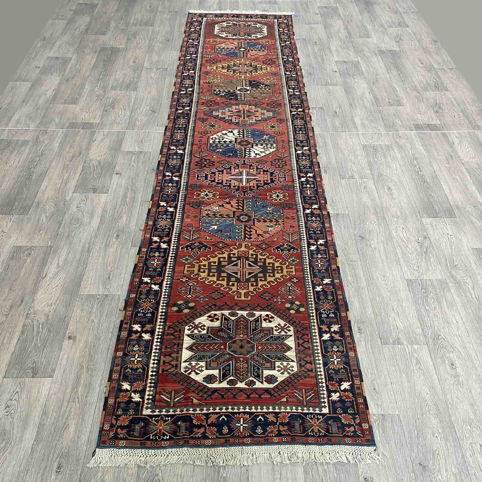 Caucasian Fine Soumak Kilim Runner