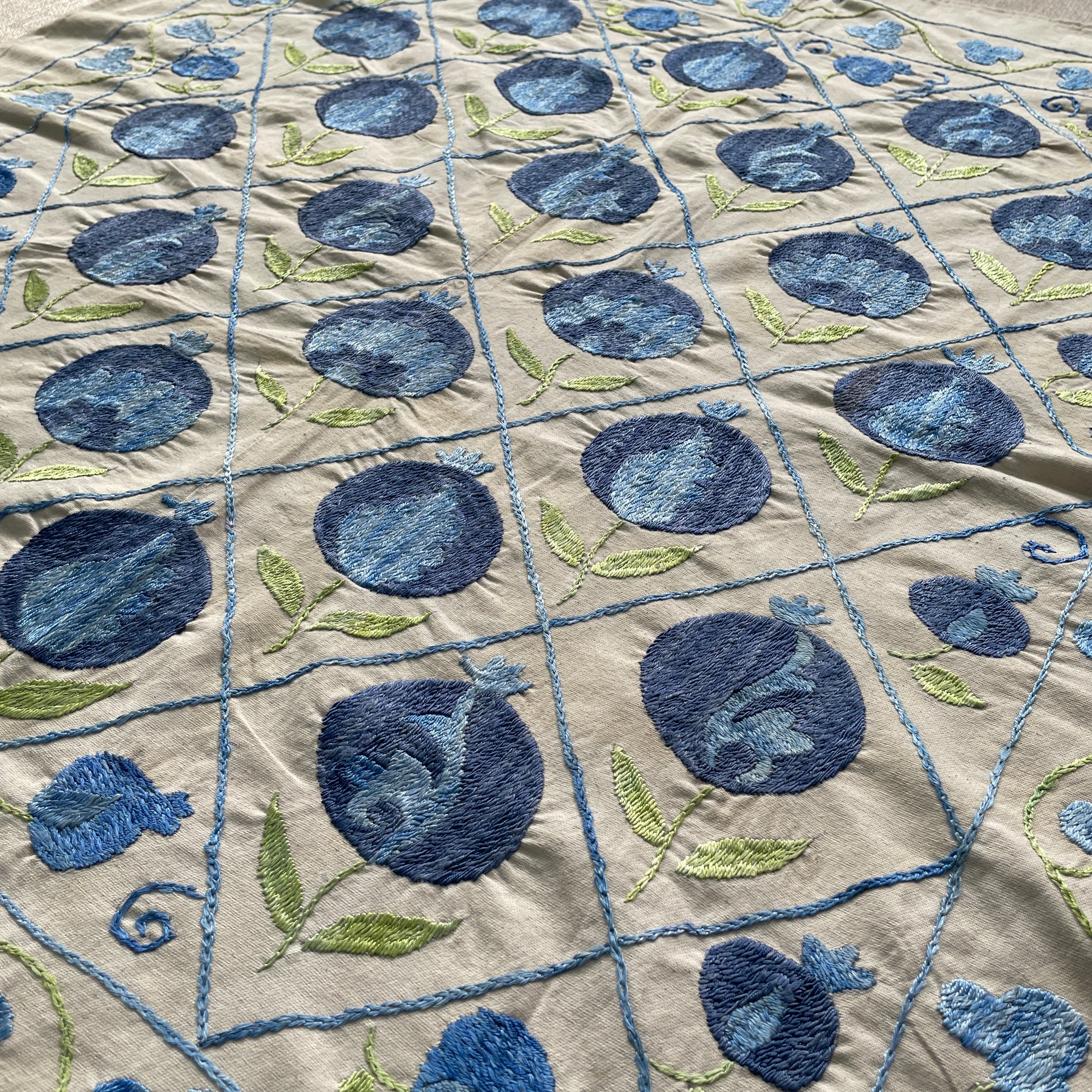 Uzbek 'Tashkent' Suzani Table Throw
