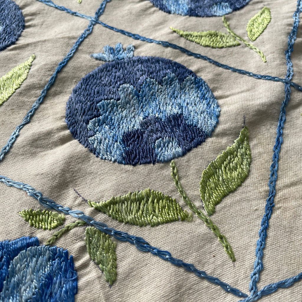 Uzbek 'Tashkent' Suzani Table Throw