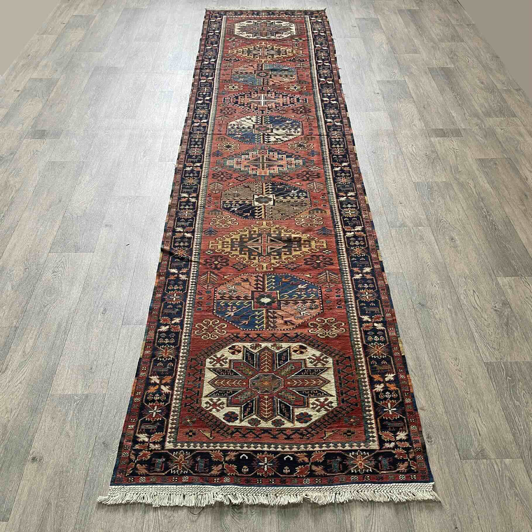 Caucasian Fine Soumak Kilim Runner