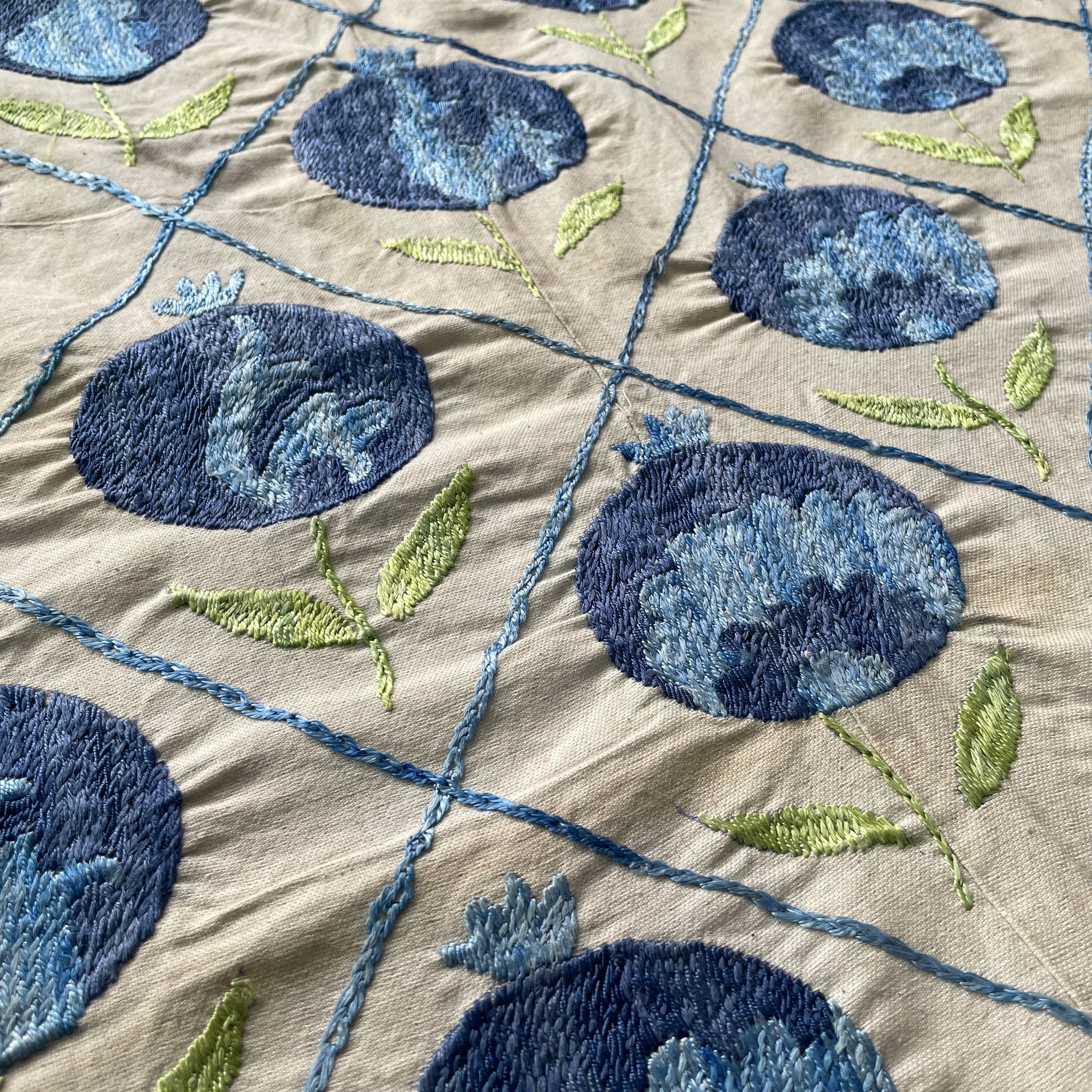 Uzbek 'Tashkent' Suzani Table Throw