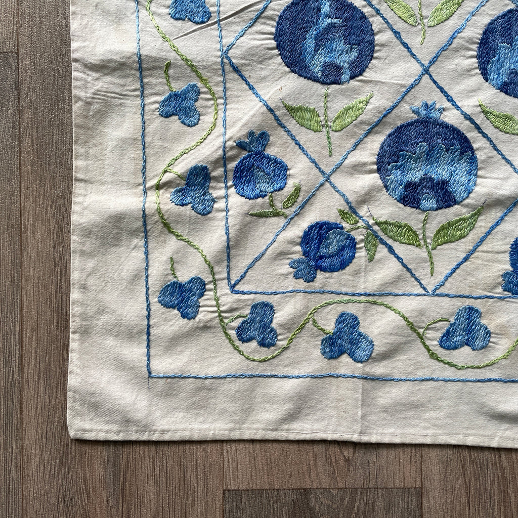 Uzbek 'Tashkent' Suzani Table Throw