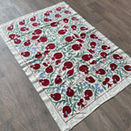Uzbek 'Bokhara' Suzani Bed Throw