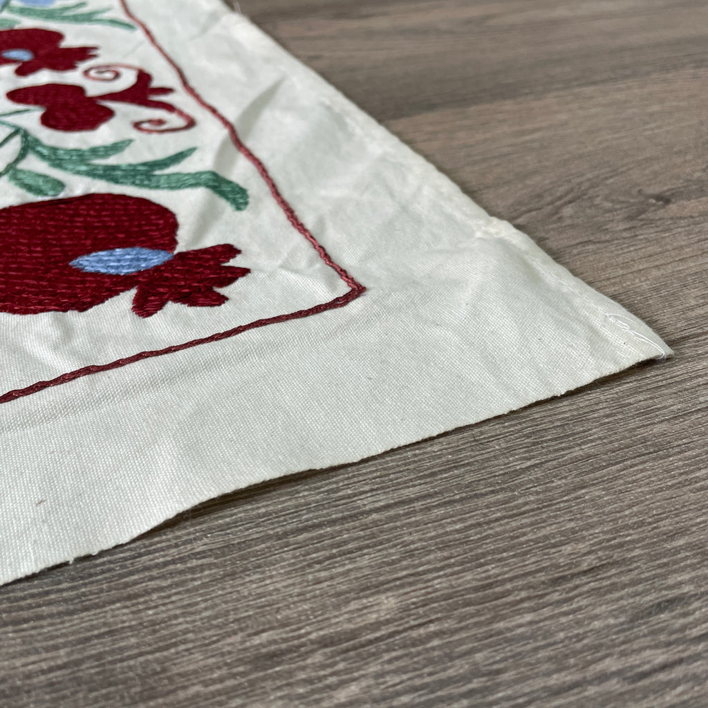 Uzbek 'Bokhara' Suzani Bed Throw