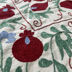 Uzbek 'Bokhara' Suzani Bed Throw