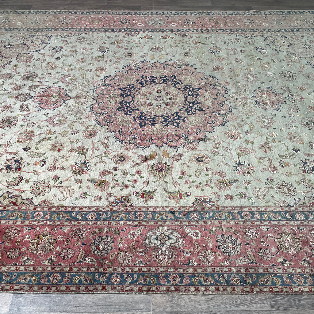 Old Persian Tabriz Rug c. 1960 (Silk)