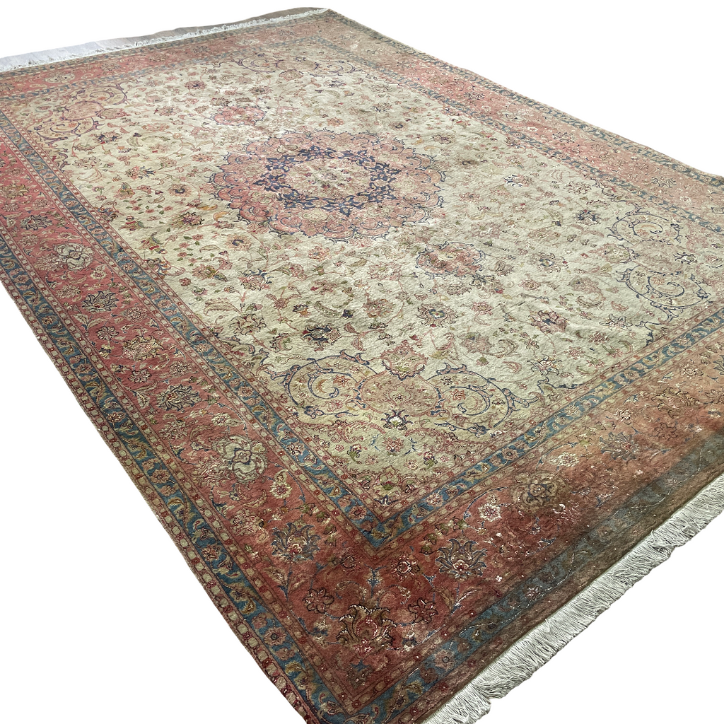 Old Persian Tabriz Rug c. 1960 (Silk)