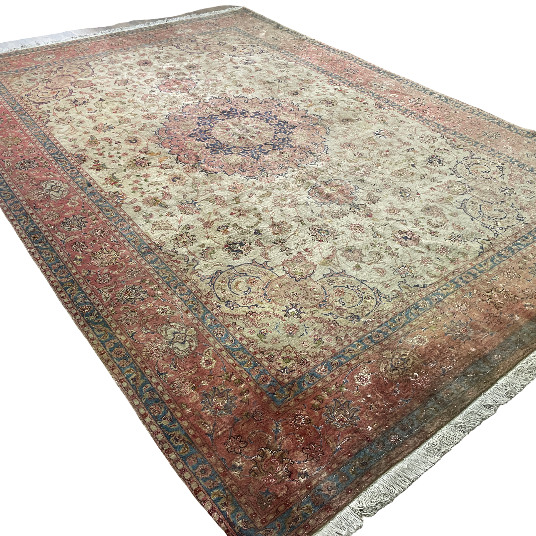 Old Persian Tabriz Rug c. 1960 (Silk)