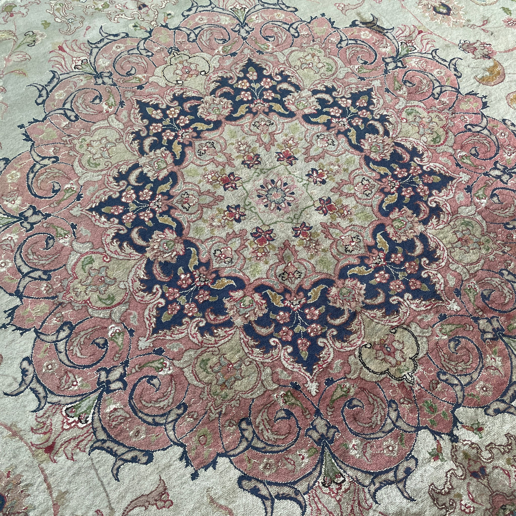 Old Persian Tabriz Rug c. 1960 (Silk)