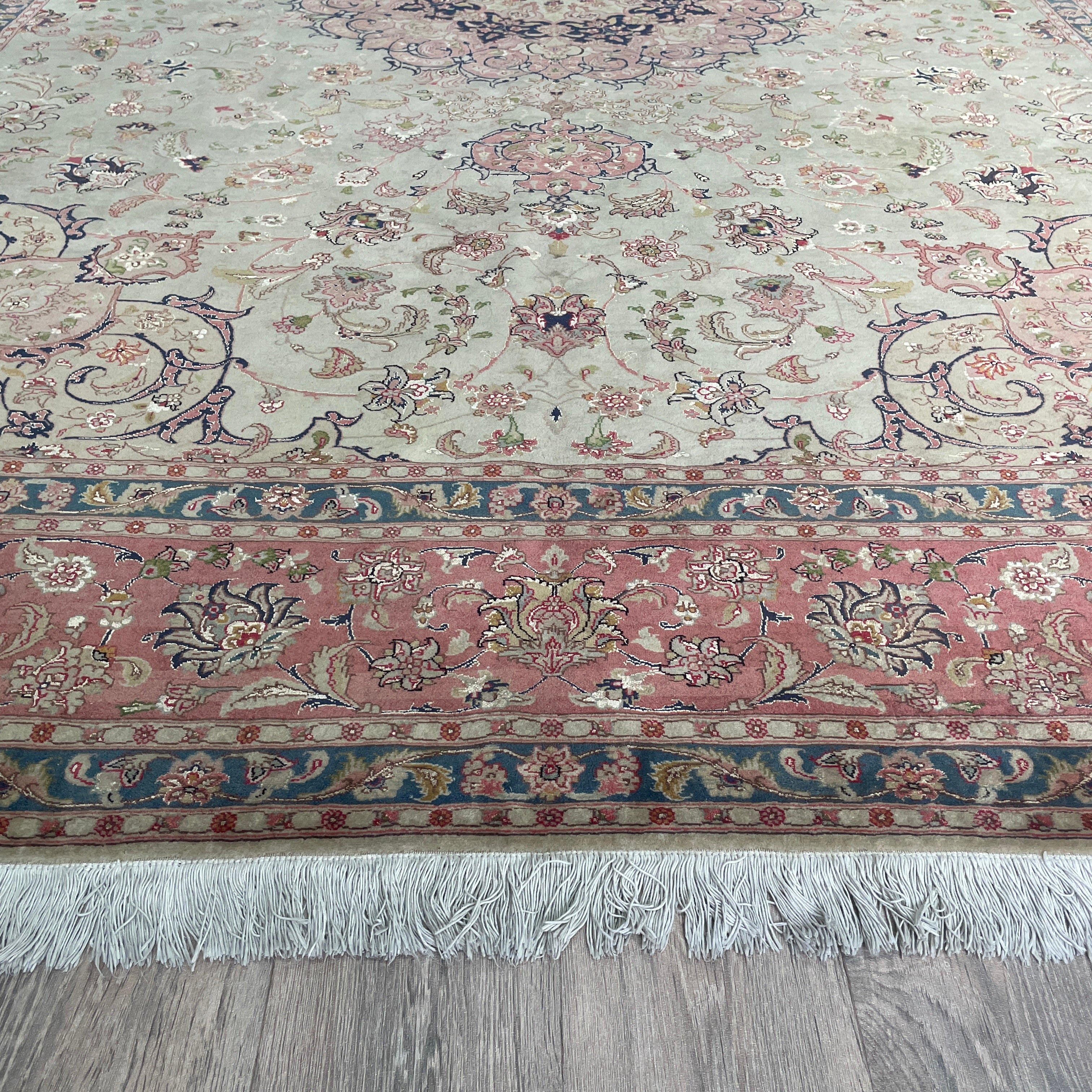 Old Persian Tabriz Rug c. 1960 (Silk)