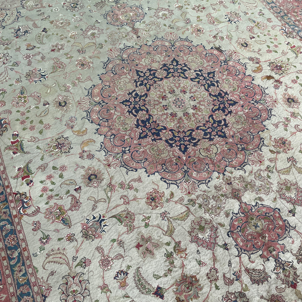 Old Persian Tabriz Rug c. 1960 (Silk)