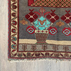 Old Afghan Herati Baluch Rug c. 1980