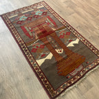 Old Afghan Herati Baluch Rug c. 1980