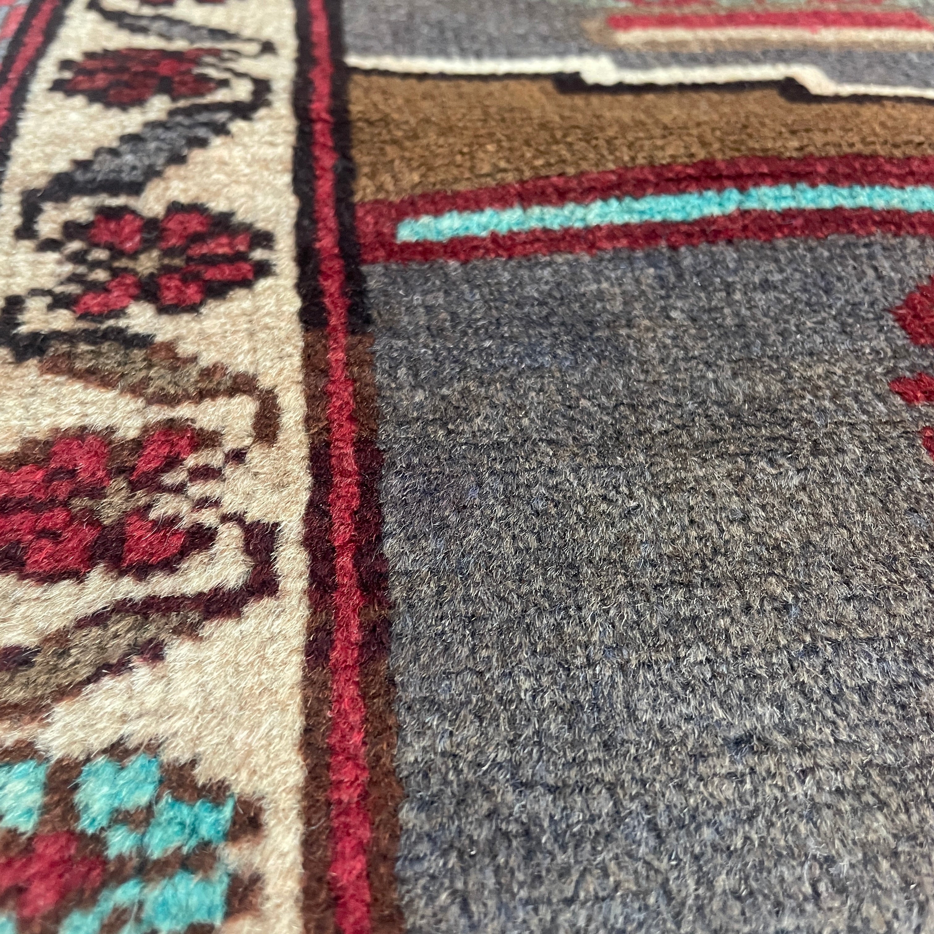 Old Afghan Herati Baluch Rug c. 1980