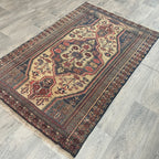 Old Afghan Herati Baluch Rug c. 1980