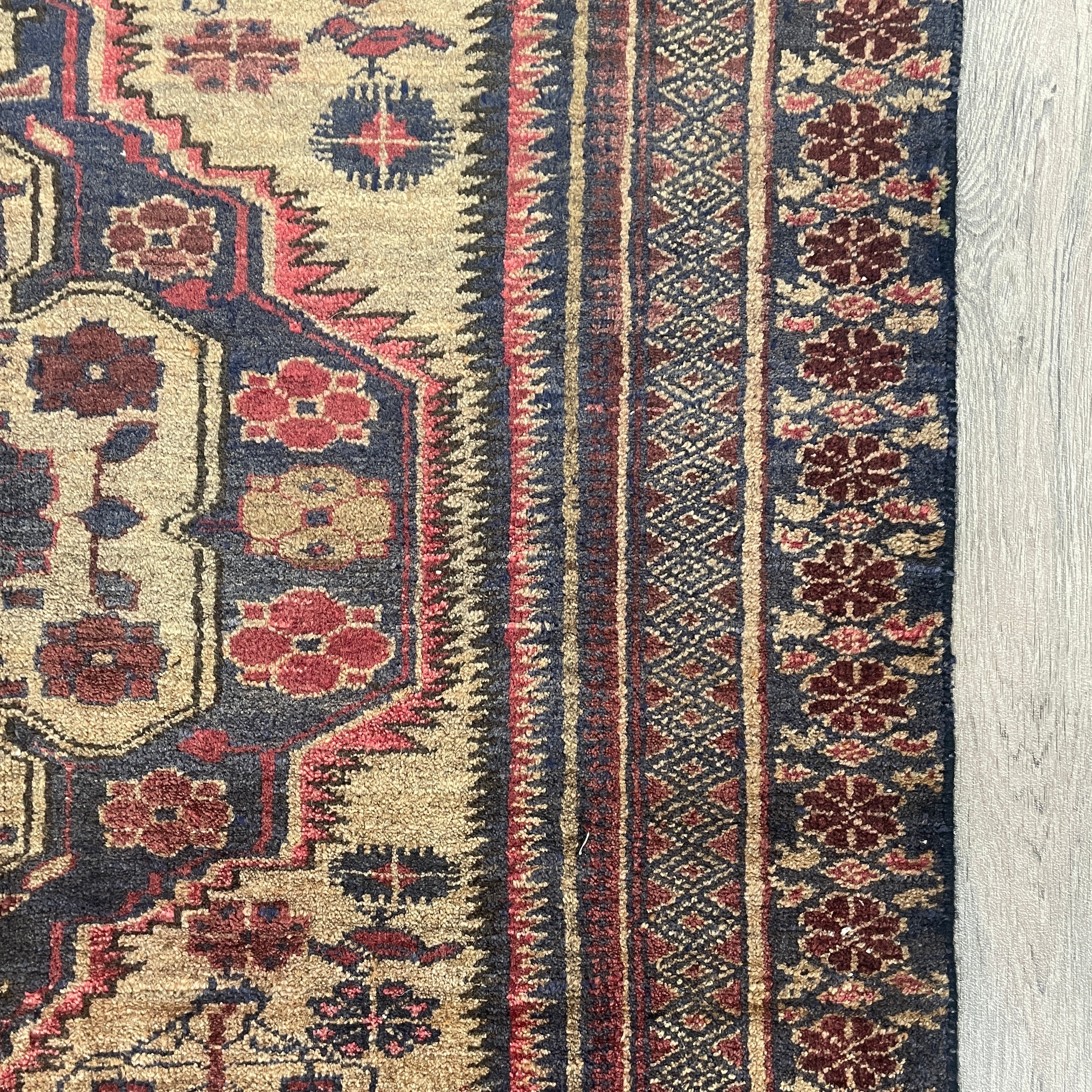 Old Afghan Herati Baluch Rug c. 1980