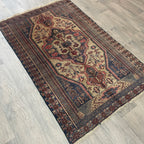 Old Afghan Herati Baluch Rug c. 1980