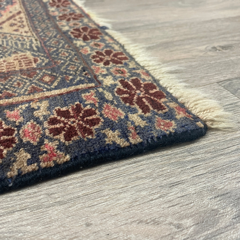 Old Afghan Herati Baluch Rug c. 1980