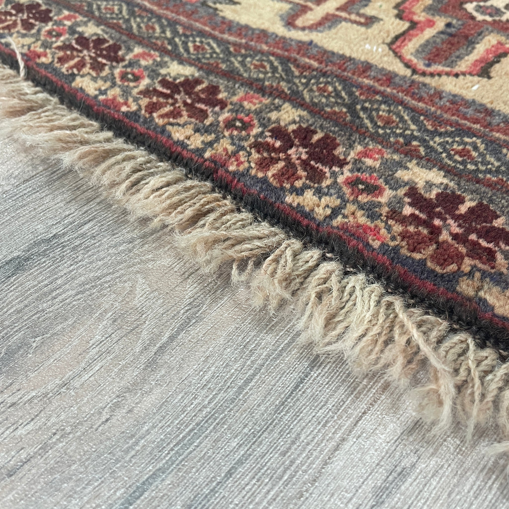 Old Afghan Herati Baluch Rug c. 1980