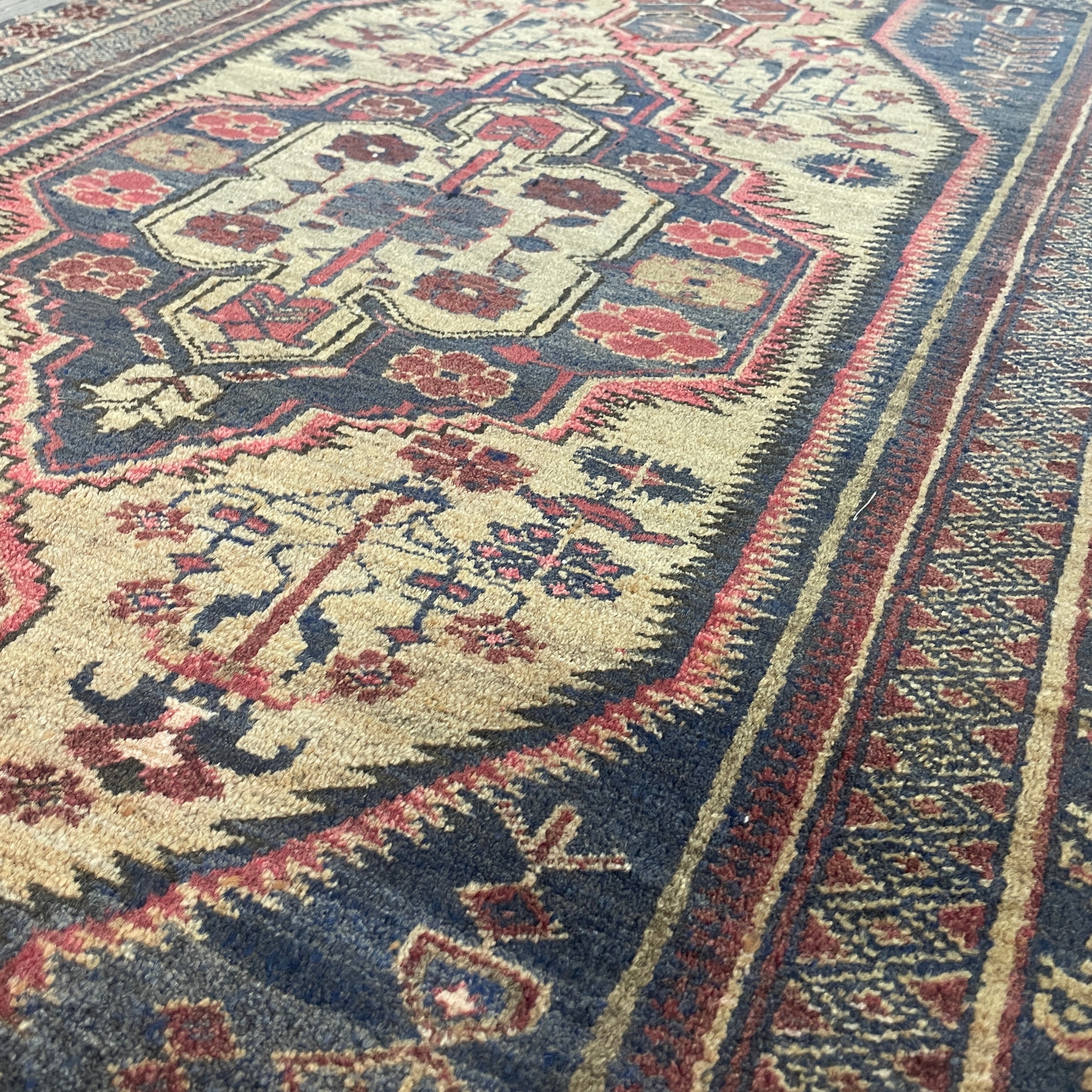 Old Afghan Herati Baluch Rug c. 1980