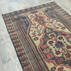 Old Afghan Herati Baluch Rug c. 1980