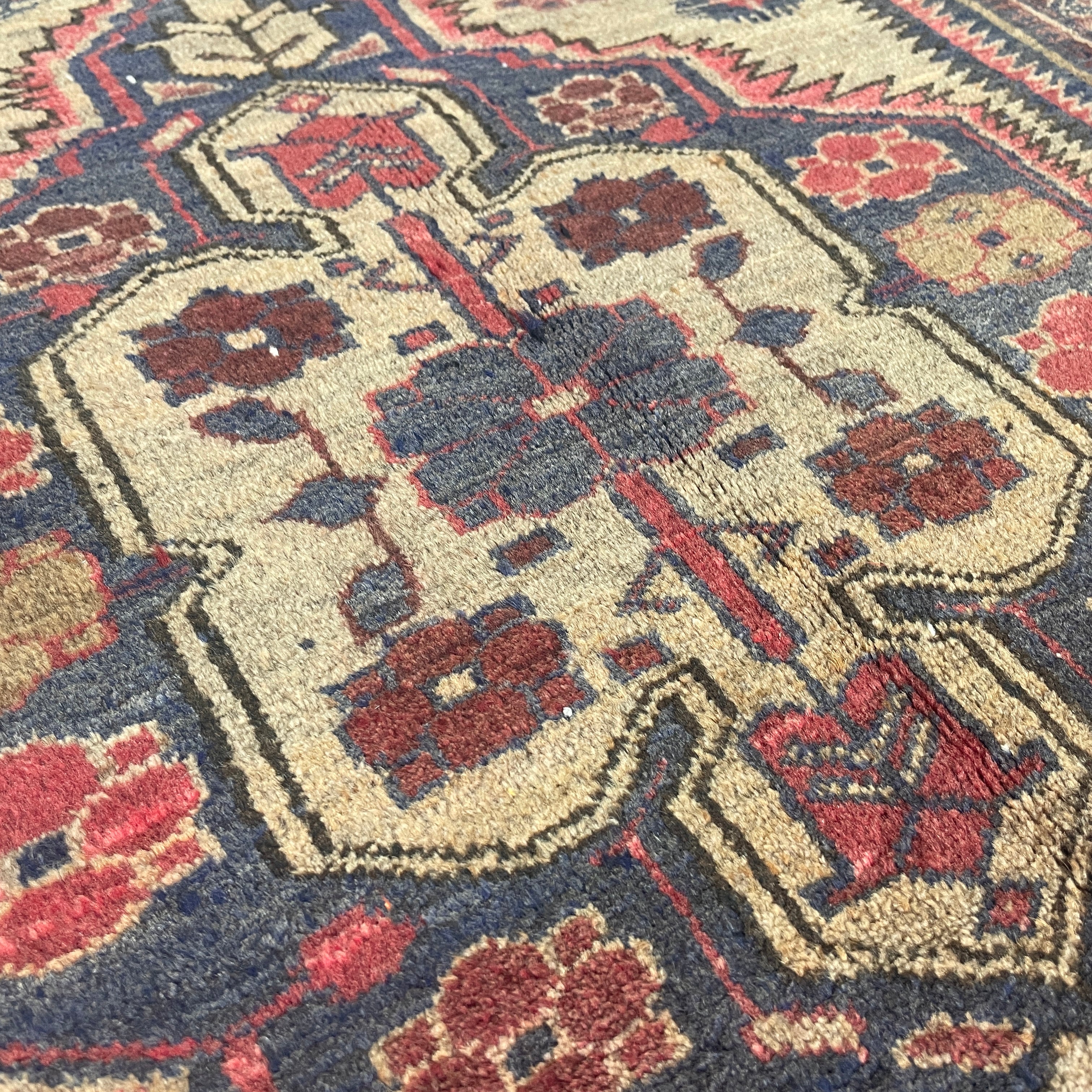 Old Afghan Herati Baluch Rug c. 1980