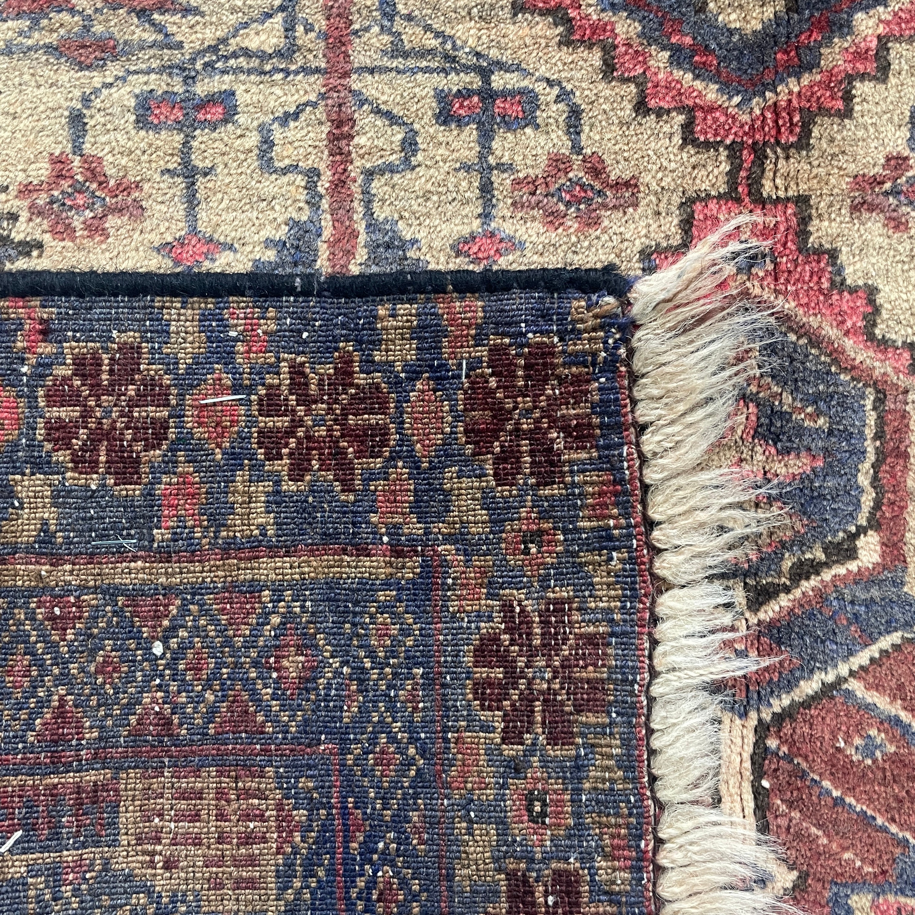Old Afghan Herati Baluch Rug c. 1980