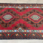 Old Afghan Herati Baluch Rug c. 1980
