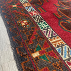 Old Afghan Herati Baluch Rug c. 1980