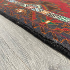 Old Afghan Herati Baluch Rug c. 1980