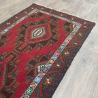 Old Afghan Herati Baluch Rug c. 1980