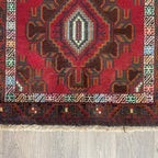 Old Afghan Herati Baluch Rug c. 1980
