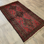Vintage Afghan Herati Baluch Rug c. 1980